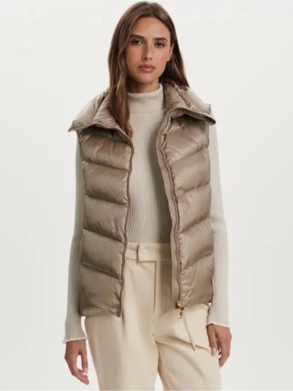 Varley Bextor Lightweight Down Gilet Simply Taupe Size Small